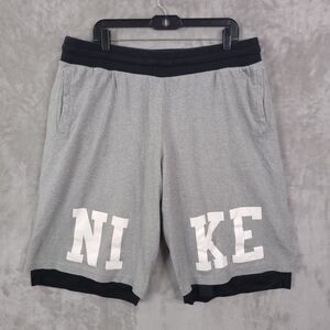 Nike Reversible Pick-Up Game shorts Mens Size 3XL Gray Black Basketball Big Logo